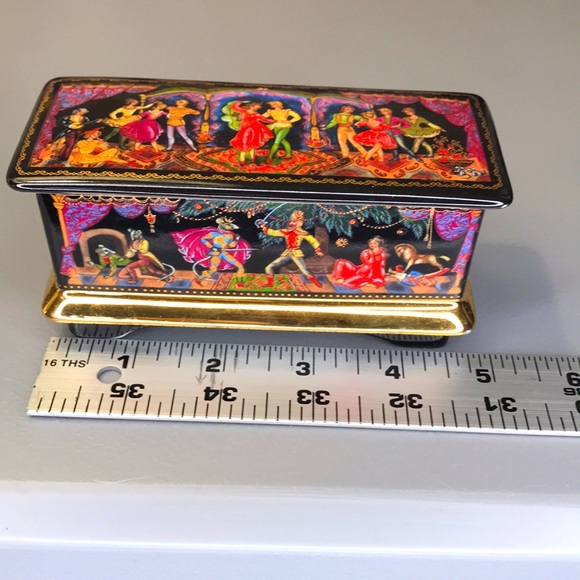 VINTAGE ARDLEIGH ELLIOT & SONS RUSSIAN NUTCRACKER MUSIC TRINKET - Picture 2 of 14